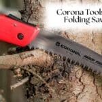 Corona Tools 7265D Folding Saw cutting through a tree limb