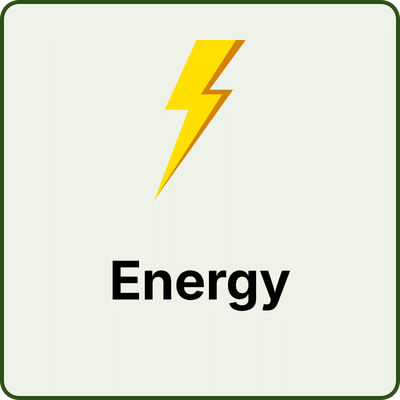 energy button - Totally Prepped Energy category icon: yellow lightning bolt above the word Energy.