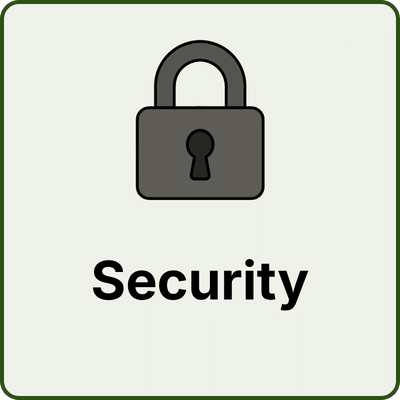 Prepper Security - Totally Prepped Grey padlock over the word security